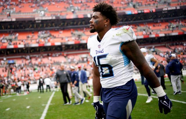 Tennessee Titans practice before AFC Championship against