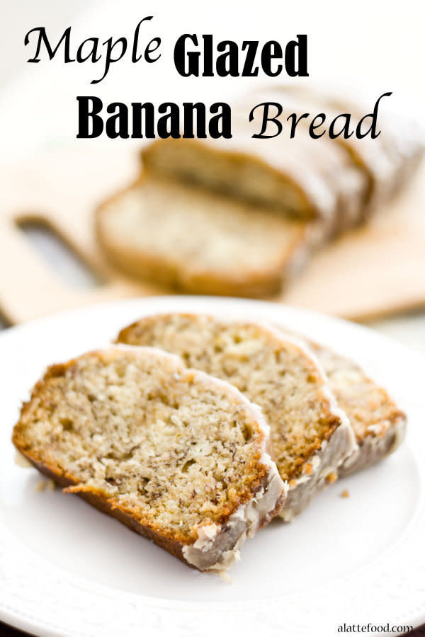 Add a distinctly Canadian touch to your banana bread with maple icing on the top. <a href="http://www.alattefood.com/maple-glazed-banana-bread/" target="_blank">Get the recipe from A Latte Food here.</a>