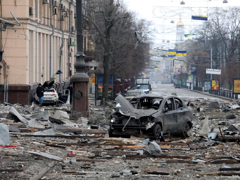 destruction war ukraine kharkiv