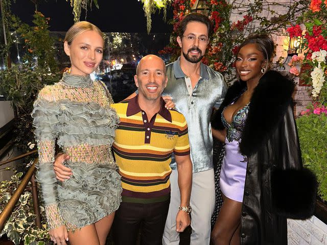 <p>Chelsea Lazkani Instagram</p> Chelsea and Jeff Lazkani with Jason Oppenheim and his ex-girlfriend Marie-Lou Nurk.