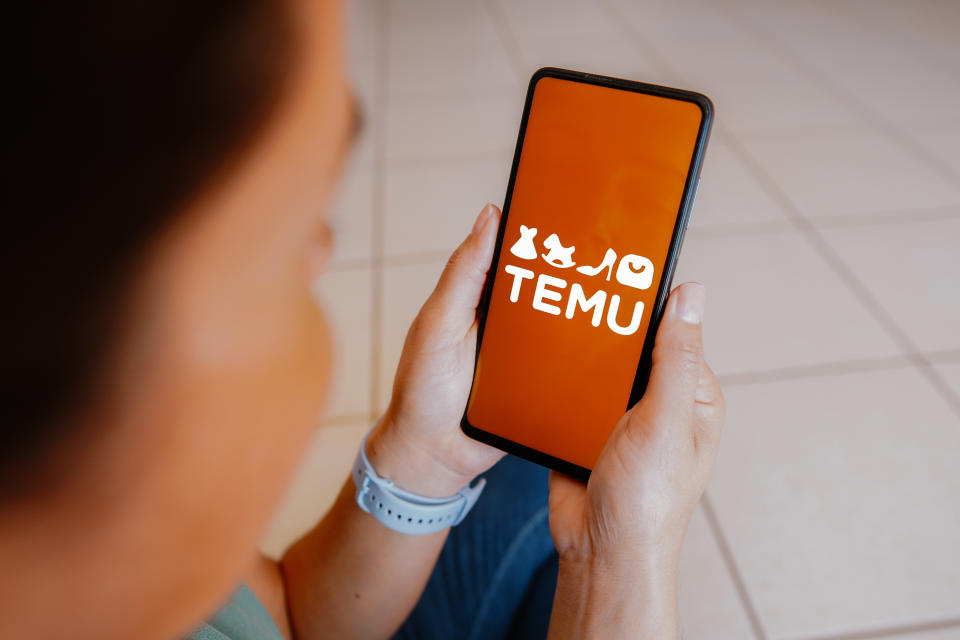 BRAZIL - 2023/07/03: In this photo illustration, the Temu logo is displayed on a smartphone screen. (Photo Illustration by Rafael Henrique/SOPA Images/LightRocket via Getty Images)