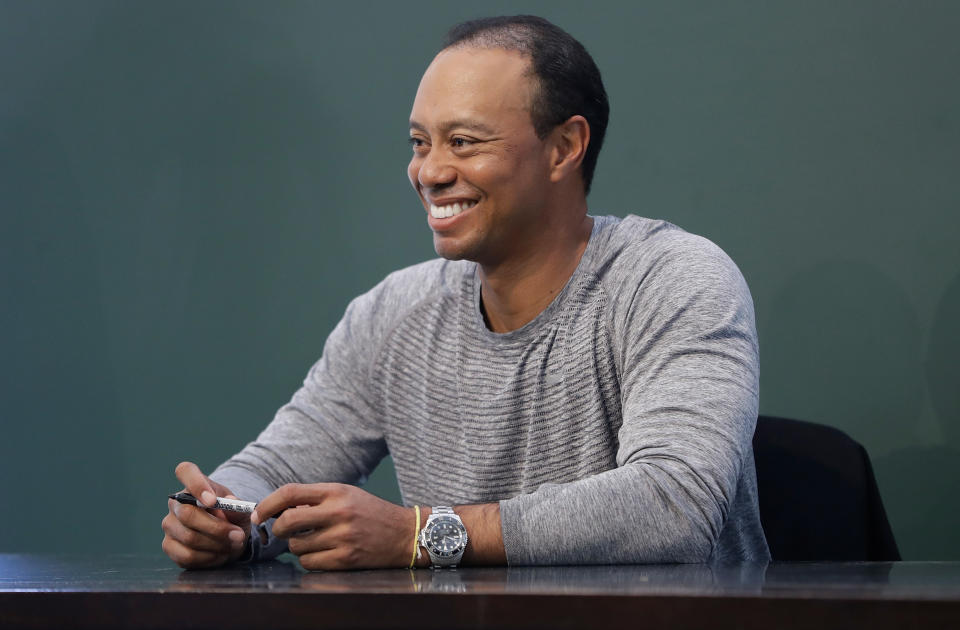 Tiger Woods is making baby steps as he recovers from back surgery. (Getty)