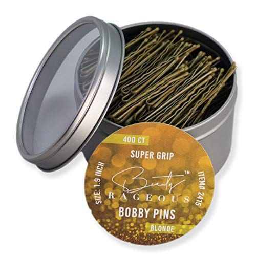 Super Grip Blonde Bobby Pins 400 Piece Tin