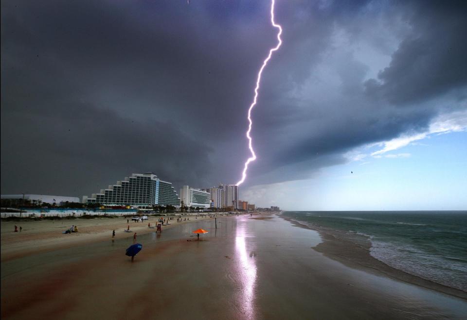 Lightning is common and even frequent on our coast.