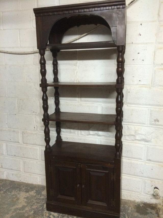 Wardrobe Trunk Upcycled Into Campaign Style Bookcase