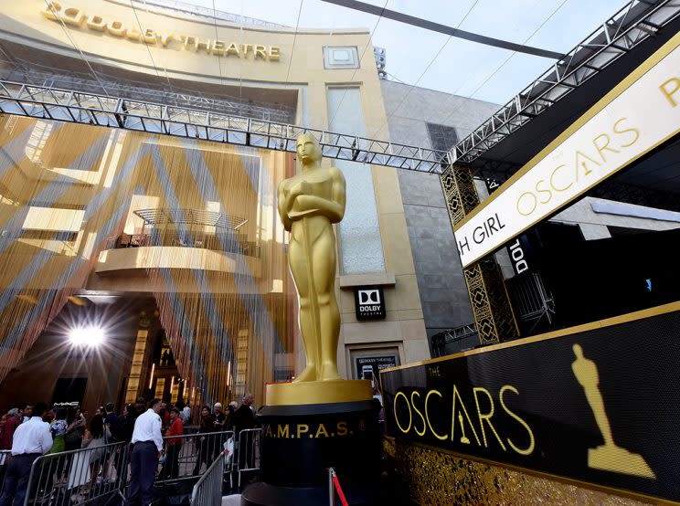 Preparations last year for the 88th Academy Awards