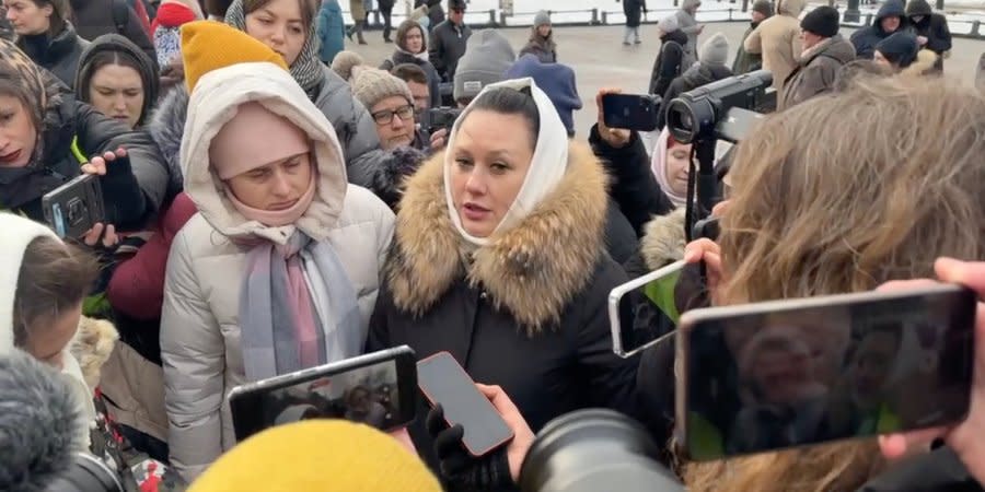 Protest action by wives of mobilised Russians