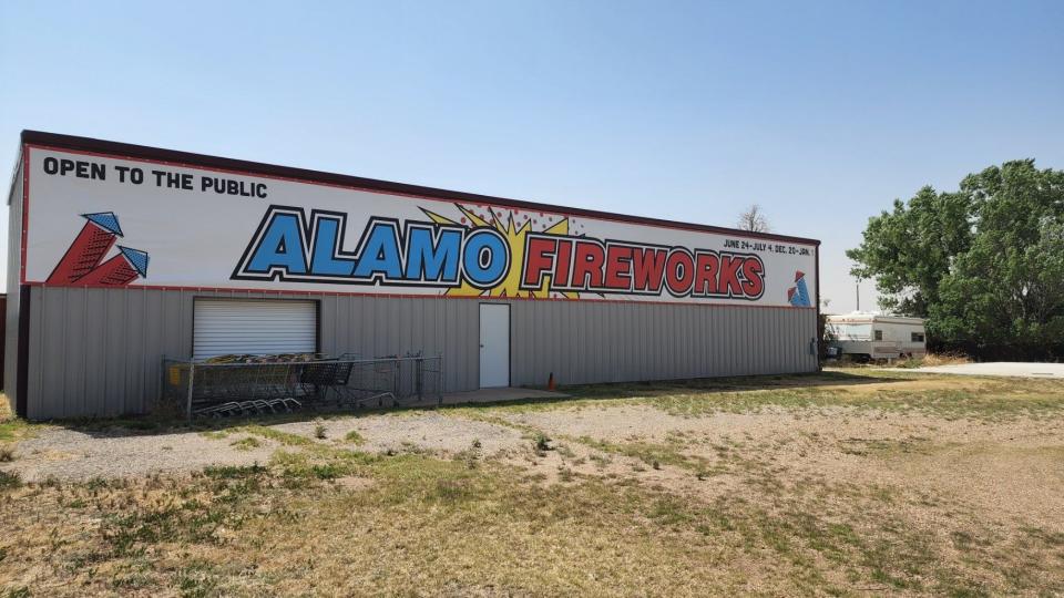 An Amarillo fireworks store is located off Interstate 40 near Cadillac Ranch. Randall County initiated a ban of the sale and use of fireworks within the county due to extreme drought conditions through 7 a.m. July 5.