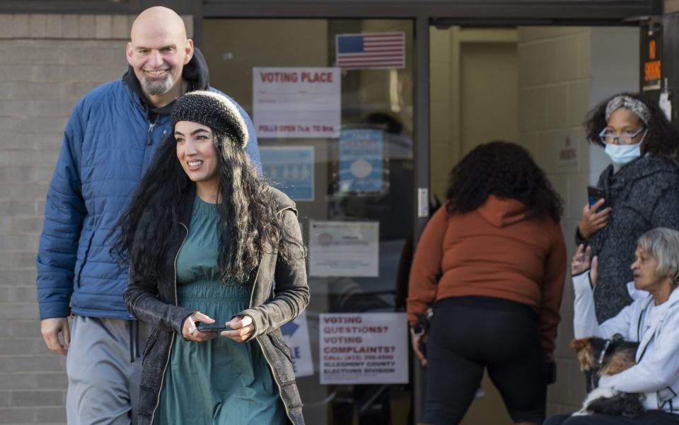 John and Gisele Fetterman Cast Ballots in Braddock, PA, Pittsburgh, Pennsylvania - Shutterstock