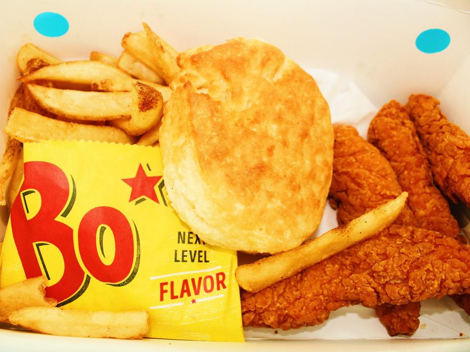 bojangles four piece chicken tenders combo