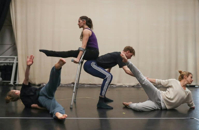 Performers at the Candoco Dance Company include dancers in a wheelchair, on crutches or with no disability at all