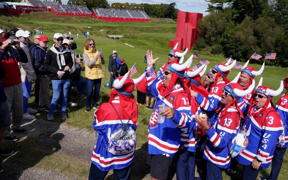 American Ryder Cup fans - AP
