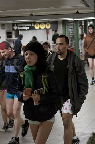 <b>Este año tendrá lugar la edición número 12</b> del No Pants Subway Ride el domingo 13 de enero. Se espera que supere la convocatoria del año pasado, que logró juntar a cerca de 4 mil participantes en Nueva York y decenas de miles de seguidores en el resto de las sedes estadounidenses e internacionales.