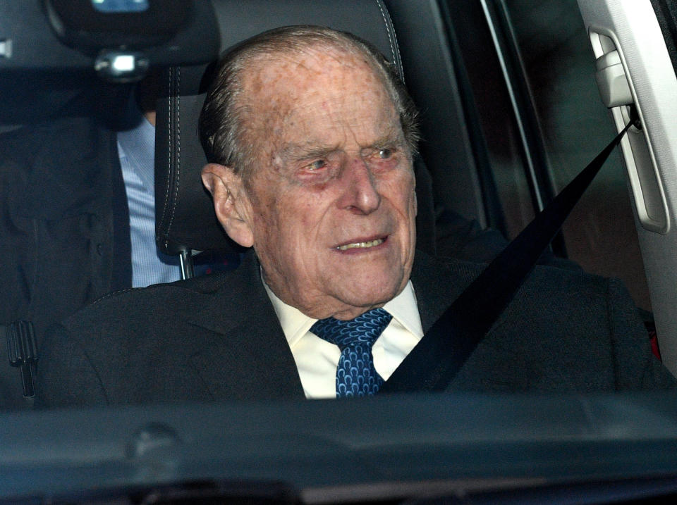 The Duke of Edinburgh leaving the Queen’s Christmas lunch at Buckingham Palace in December 2018 [Photo: PA]