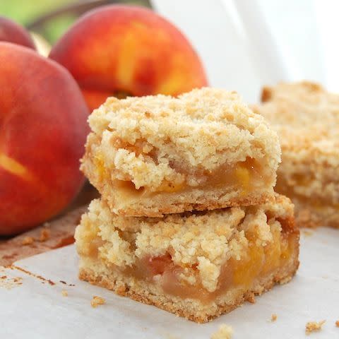 Peach Crumble Bars