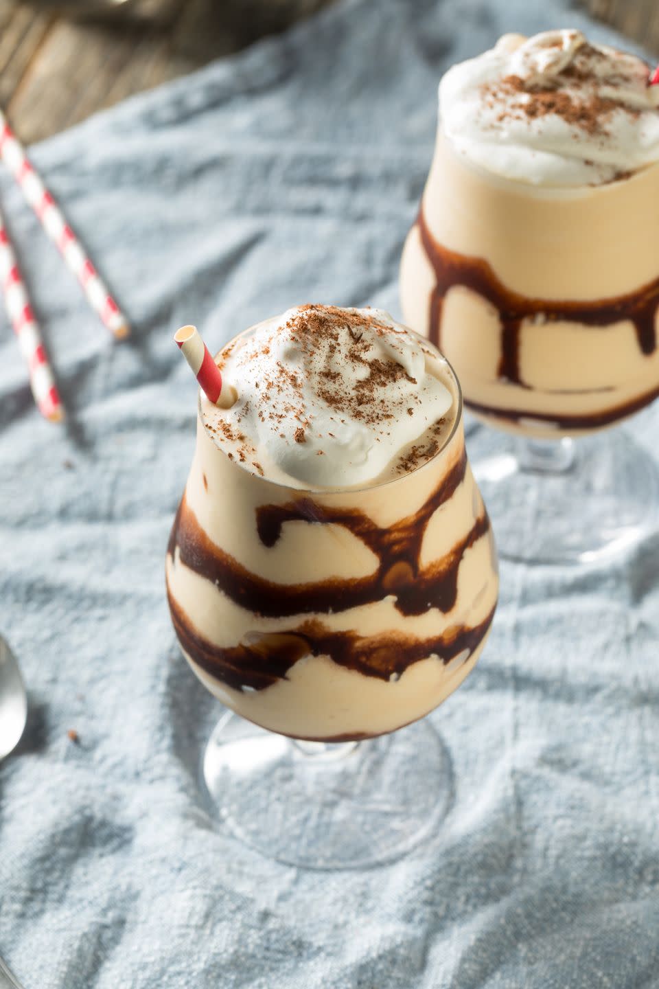 homemade boozy frozen mudslide cocktail