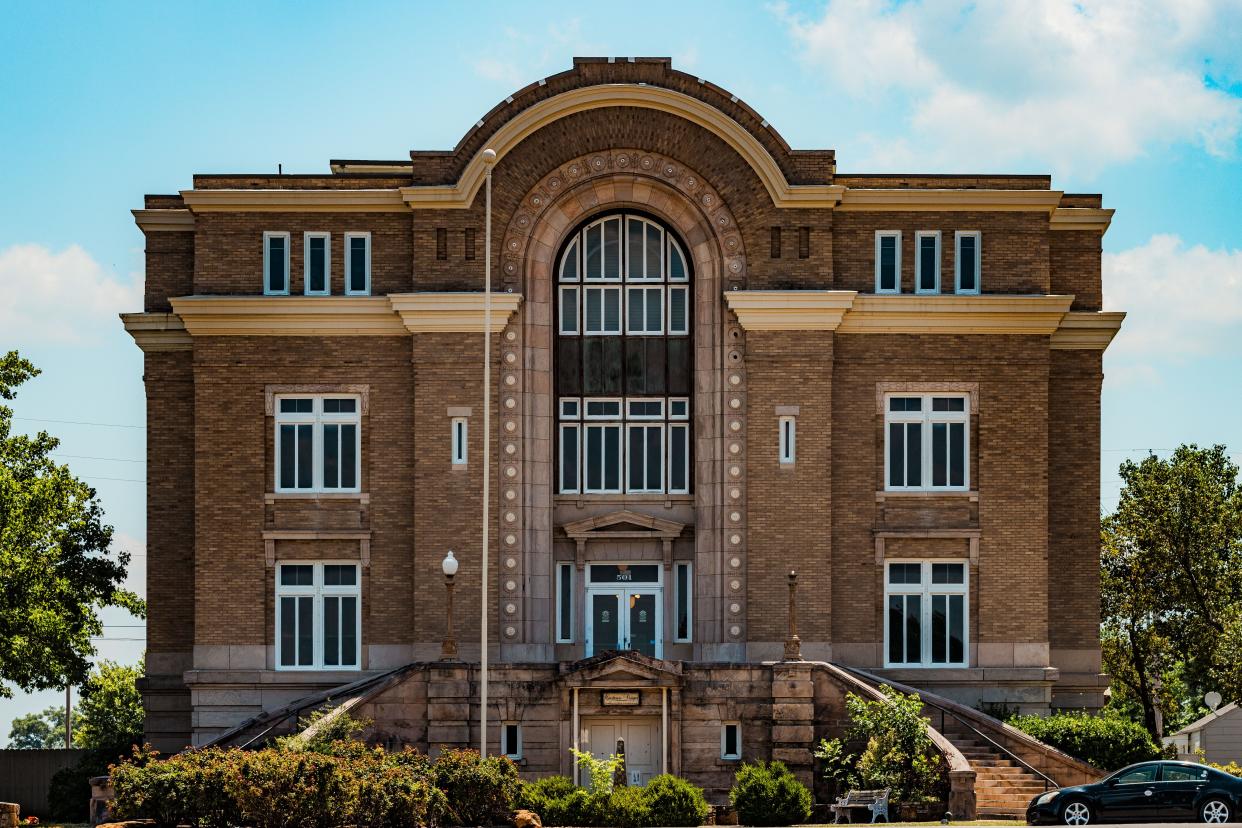 The historic and former Washington County Courthouse located in Downtown Bartlesville.