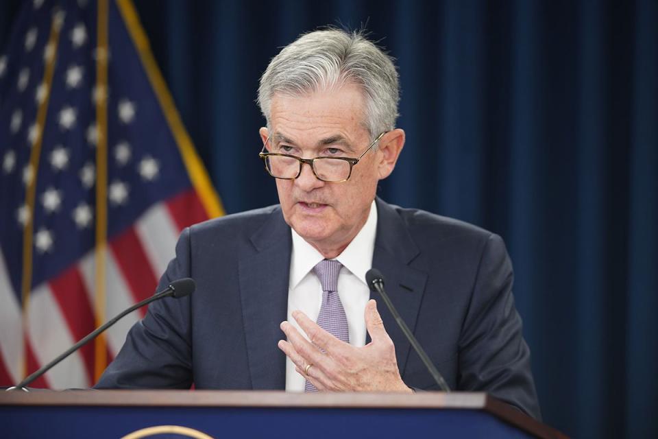 美國聯準會主席鮑爾（Jerome Powell）。   圖：翻攝自Fed推特