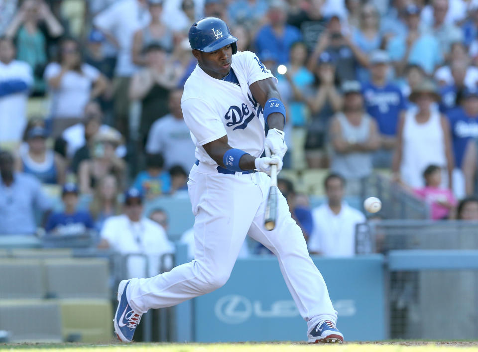 <a href="http://nameberry.com/babyname/Yasiel" target="_blank">Yasiel</a> is gaining a following thanks to superstar baseball player Yasiel Puig, a Cuban native who plays for the Los Angeles Dodgers. The Biblical Yasiel, which can also be spelled Jasiel, was a warrior in David's army. About 100 baby boys were given the name in both spellings in the US last year, a number that is expected to rise.