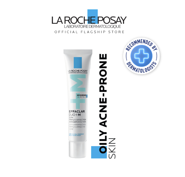 La Roche-Posay Effaclar Duo (+) M 40ml|Anti-Acne Treatment Moisturiser with Niacinamide for Oily Acne-Prone Skin. (PHOTO: Shopee)