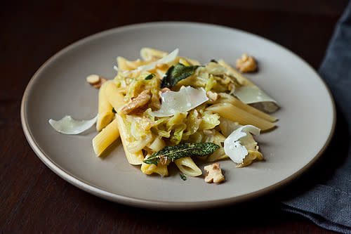 Weeknight Pasta with Caramelized Cabbage