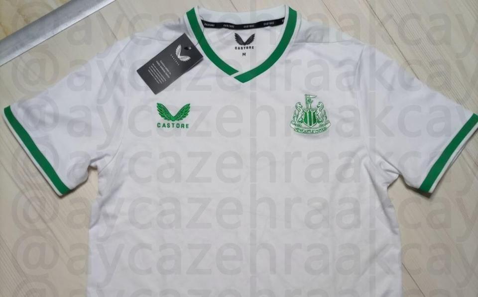 Newcastle's Saudi-inspired kit - Newcastle accused of 'act of monumental trolling' with new Saudi Arabia-coloured kit - TWITTER/aycazehraakcay