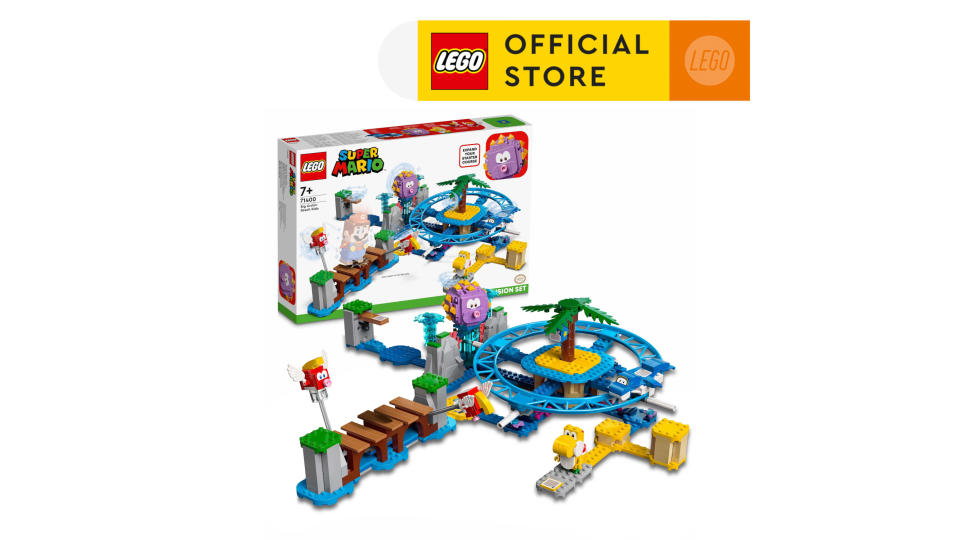 A photo of Lego Super Mario 71400 Big Urchin Beach Ride Expansion Set (536 Pieces). 