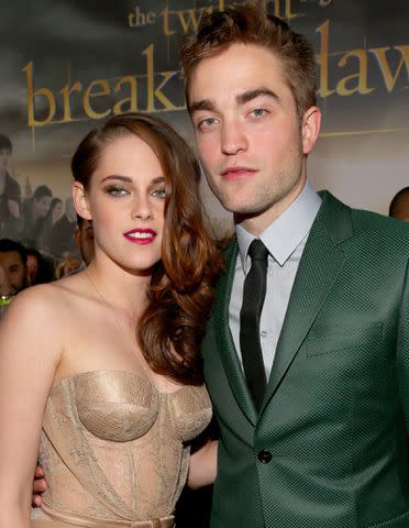 <p>Christopher Polk/Getty</p> Kristen Stewart and Robert Pattinson in 2012.