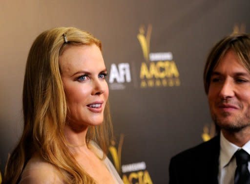 Nicole Kidman and husband Keith Urban at the Australian Academy Of Cinema and Television Arts' 1st Annual Awards on January 27. David Cronenberg, Ken Loach and Michael Haneke are among the top filmmakers set to compete at next month's Cannes film festival, organisers said Thursday, in a line-up studded with stars from Kidman to Brad Pitt