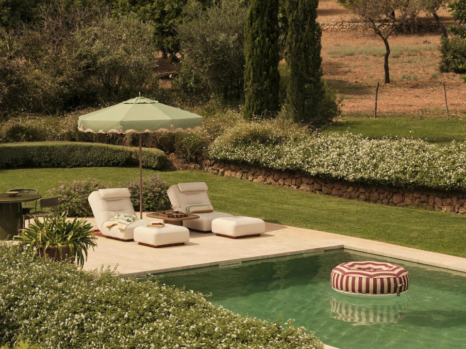 Celia loungers and Selby coffee table from Soho Home’s outdoor collection