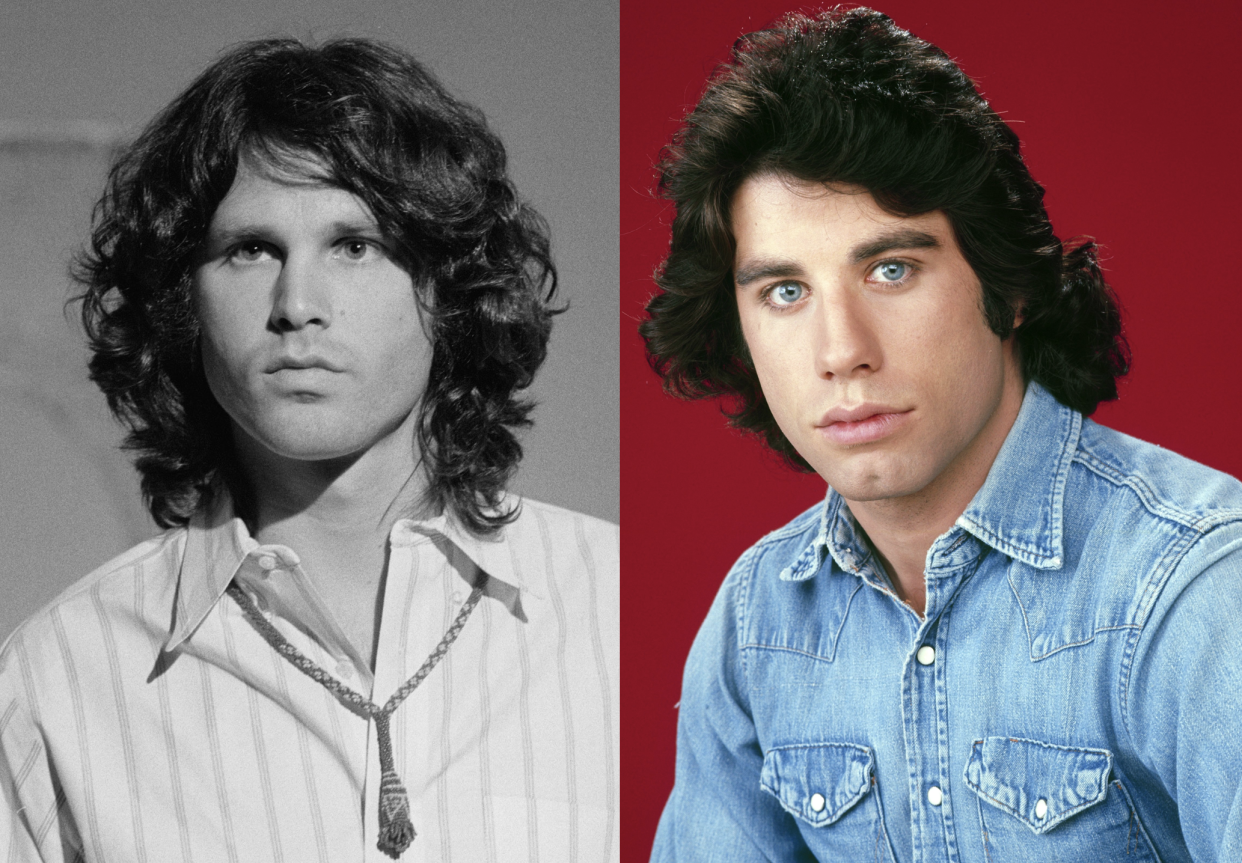 Jim Morrison, John Travolta. (Photos: Getty Images)