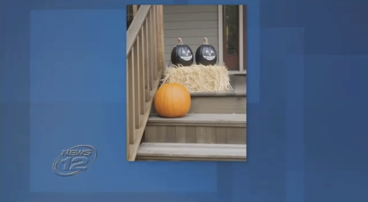 Bed Bath & Beyond pulled black pumpkins from its website after blackface accusations. (Screenshot: News 12)