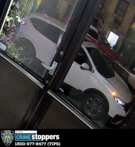 PHOTO: New York City police are searching for the woman seen on video setting fire to a gay pride flag in front of a Manhattan restaurant. (Courtesy of NYPD)