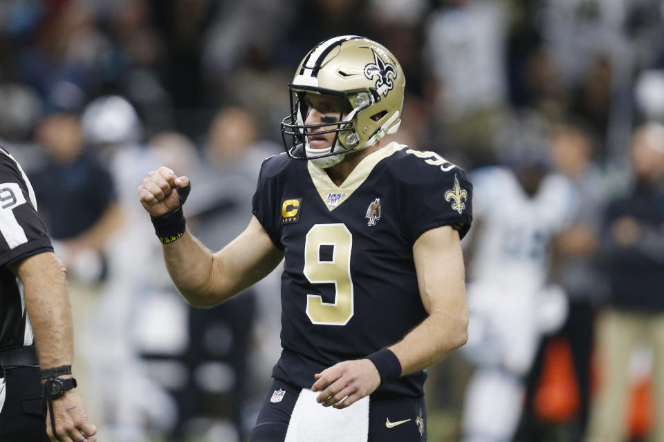 New Orleans Saints quarterback Drew Brees is hoping to secure the No. 1 seed in the NFC playoffs. (AP Photo/Butch Dill)