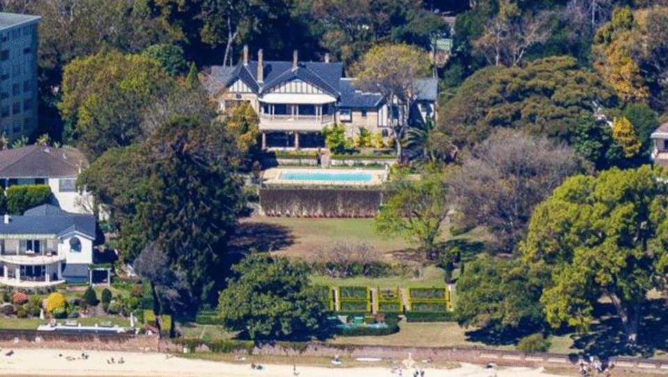 Lady Fairfax’s sprawling Point Piper mansion in Sydney was sold for $100 million. Photo: Domain