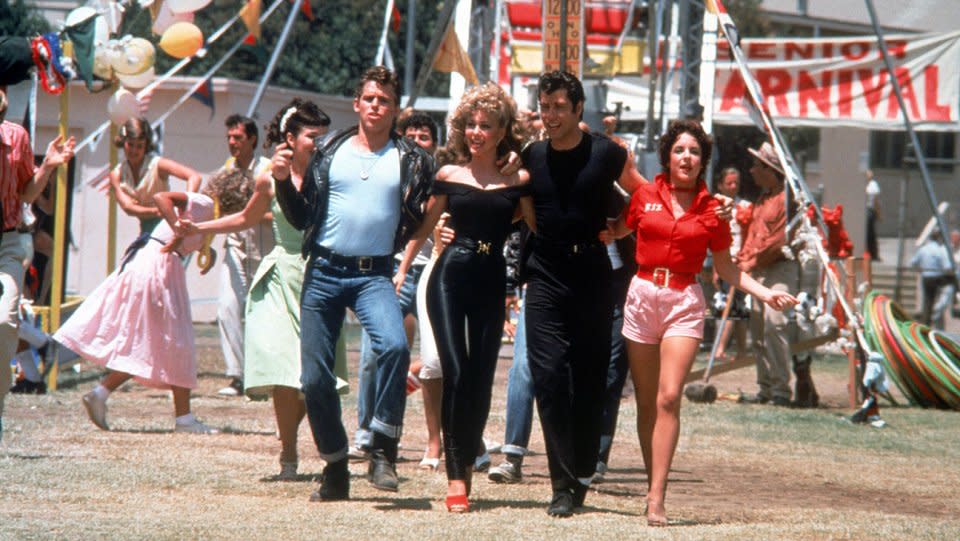 Olivia Newton-John and John Travolta in Grease (Credit: Paramount)