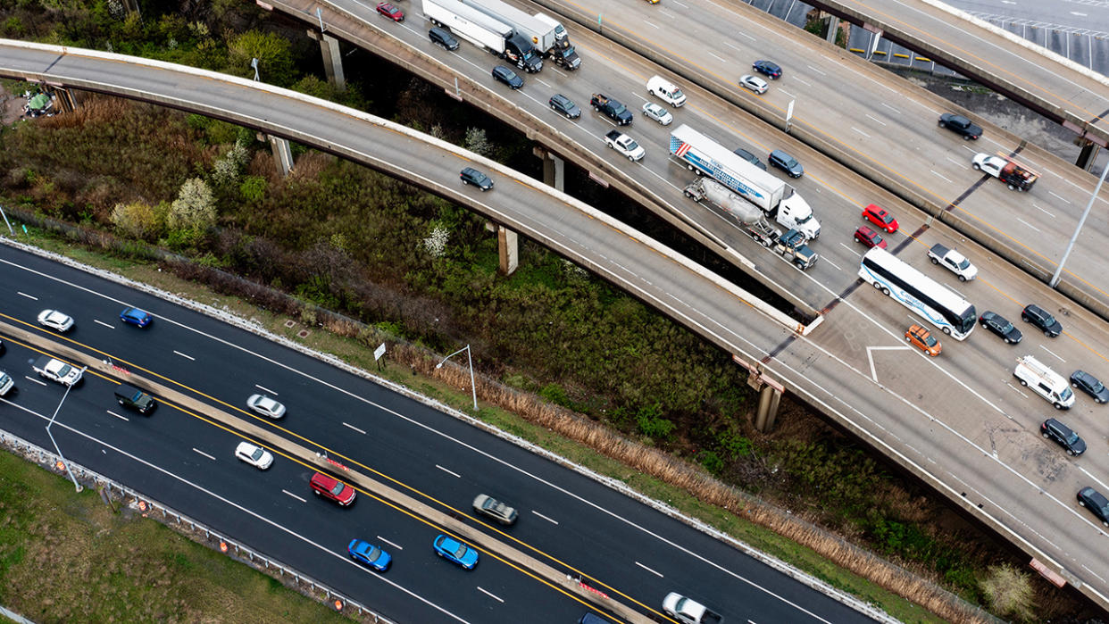 Traffic on I-95 in Baltimore