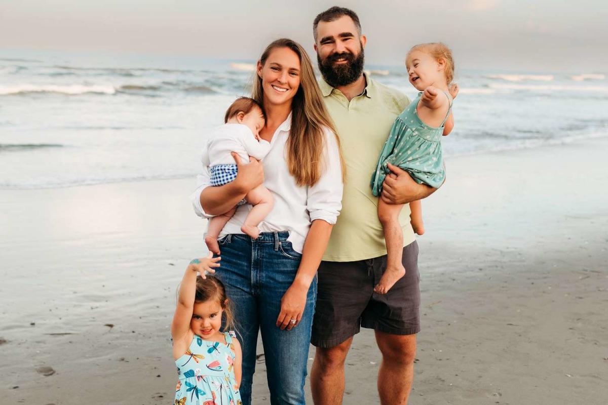 Jason Kelce's Wife Kylie Shares Photos from Family of Five's First ...