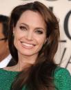 <p>Jolie’s stunning eye color is highlighted because the inner and outer rings of her irises are different colors, which is called central heterochromia.</p>