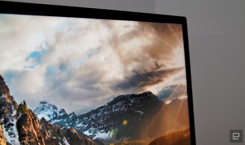 <p>Apple Studio Display close-up on a high-res photo</p>
