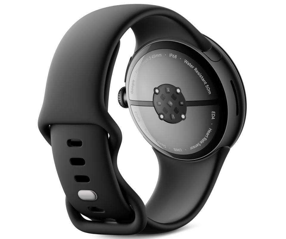 El Pixel Watch 3 utilizará el sensor de frecuencia cardíaca trasero para determinar si hay pérdida de pulso. (Imagen: Google)