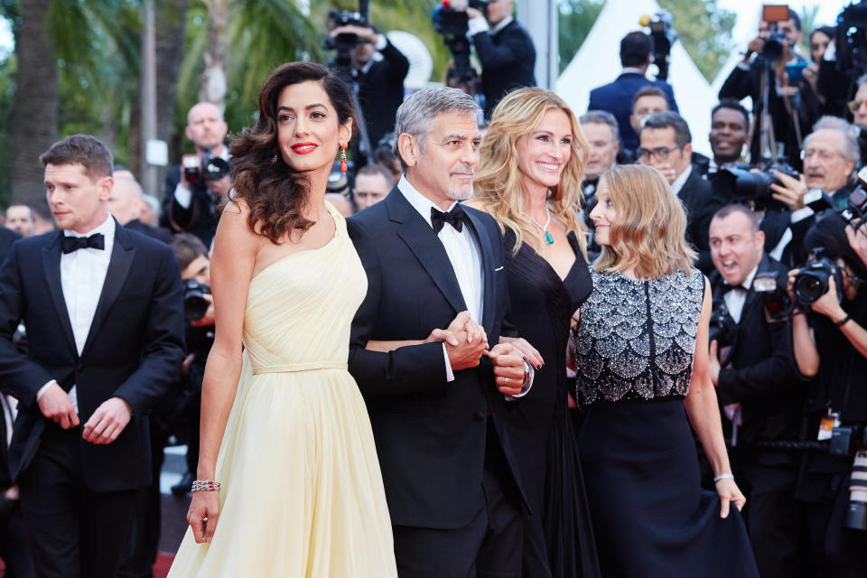 Amal Clooney, George Clooney, Julia Roberts and Jodie Foster&nbsp;
