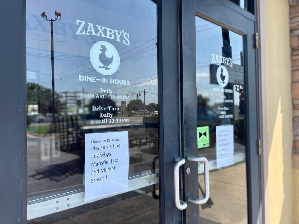 Zaxby's on Youree Drive in Shreveport has closed its doors.