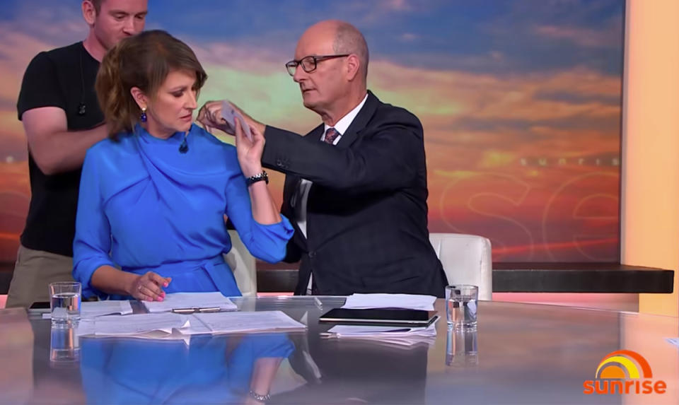 Natalie Barr and Kochie on Sunrise