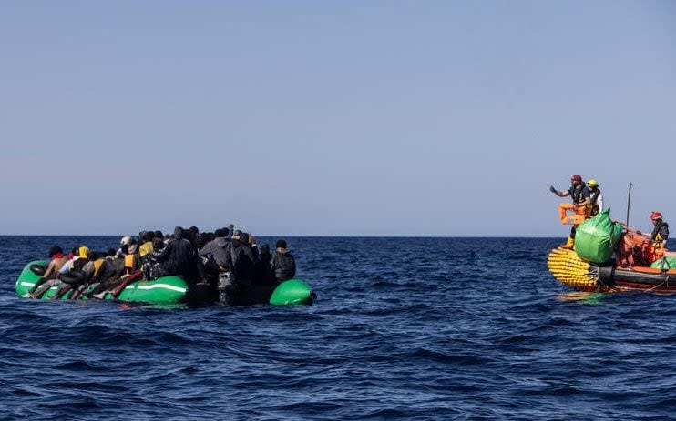 The journey on a dinghy across the Mediterranean is a perilous one and one that has seen many lives lost