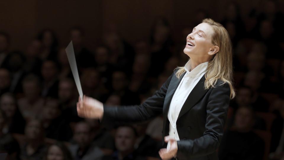 Cate Blanchett waves a baton