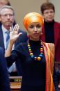 Platz 10: Ilhan Omar ist die erste somalisch-amerikanische Muslima, die zur Abgeordneten gewählt wird. Seit dem 8. November 2016 repräsentiert sie den Distrikt 60B aus Minneapolis, und zwar im Abgeordnetenhaus in Minnesota. Doch Omar ist nicht die einzige Frau, die es ins "Firsts"-Ranking des "Time Magazines" geschafft hat. Diese Vorreiterinnen beeindrucken ebenfalls mit ihren Leistungen. (Bild-Copyright: Jim Mone/AP Photo)