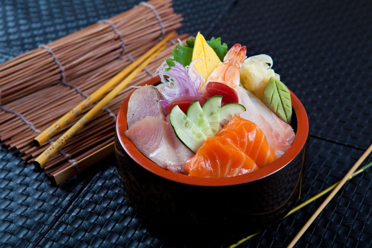 Assorted Sashimi on Sushi Rice