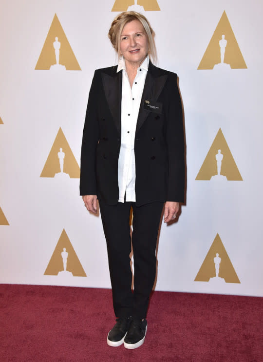 Jacqueline West, nominada por el vestuario de ‘El Renacido’, en el almuerzo previo a los Oscar