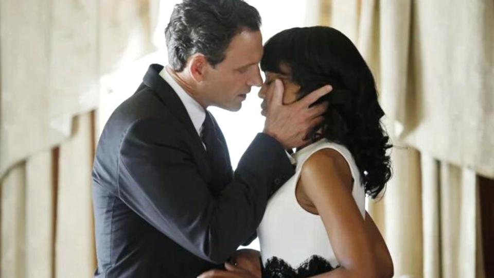 Tony Goldwyn and Kerry Washington in Scandal